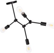 Κρεμαστό φωτιστικό οροφής LIGHTY C7405.11 Τετράφωτο Μέταλλο Μαύρο 57x5x52Υ εκ. 57x5x52 εκ.