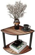 Τραπεζάκι Βοηθητικό Γωνιακό 282PTR1569 34x34x38cm Walnut