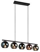 Φωτιστικό Οροφής - Ράγα Sheldon R31305017 5xE14 83x150x13cm Multi RL Lighting