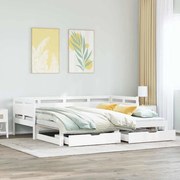 vidaXL Καναπές Κρεβάτι Συρόμενος Χωρίς Στρώμα 90x190 εκ. &amp; Συρτάρια