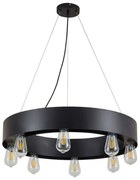 Φωτιστικό Οροφής Tale 77-8255 65x65x120cm 8xE27 60W Black Homelighting