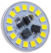 GloboStar® 76107 Λάμπα G4 LED SMD 2835 3W 360lm 120° DC 12-24V Back Pin Ψυχρό Λευκό 6000K Dimmable