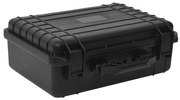 vidaXL Θήκη Πτήσης Φορητή Μαύρη 47 x 36 x 18 εκ. από Πολυπροπυλένιο