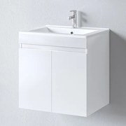 Πάγκος OMEGA WHITE 65 S3BOM065GLN 62x44x57cm, Νιπτήρας 65×45cm S3BOM065GLN