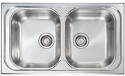 Sanitec Stainless Steel Sinks 10694 Ανοξείδωτος Νεροχύτης 80cm