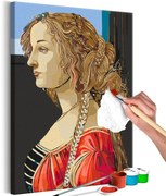 Αναπαραγωγή ζωγραφικής με αριθμούς Sandro Botticelli - Simonetta Vespucci - 40x60