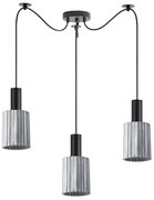 Φωτιστικό Οροφής Τρίφωτο Homelighting 77-8485 Black/Smoked