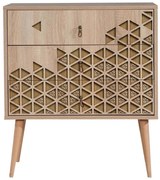 Συρταριέρα Trio 863SPH3403 80x40x90cm Oak