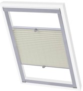 vidaXL Στόρι Σκίασης Πλισέ Κρεμ P08/408