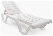METAX-24 Ξαπλώστρα Lara/SL Λευκή*  190. x 60. x 29. metax-01-00-1556