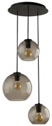 Κρεμαστό Φωτιστικό Οροφής 3xE27 LED 25W IP20 Vetro 7641 Nowodvorski-7641-Μαύρο 7641