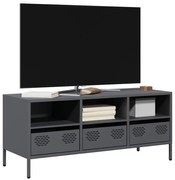 vidaXL Έπιπλο Τηλεόρασης Ανθρακί 101,5x39x43,5εκ. Ατσάλι Ψυχρής Έλασης