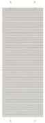 vidaXL Πλισέ περσίδα ανοιχτό γκρι 75x200 cm Πλάτος υφάσματος 74,4 cm