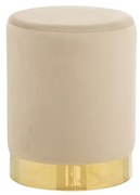 Σκαμπό Linda/S Beige Velvet Υφασμα Φ.34x42cm