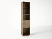 Βιβλιοθήκη σε χρώμα καρυδί 40x30x180 500-00610