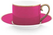 ΦΛΥΤΖΑΝΙ CAPPUCCINO ΜΕ ΠΙΑΤΑΚΙ 220ml PIP STUDIO - CHIQUE 51004157 (PINK)