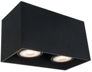 Φωτιστικό Οροφής - Σποτ Dice 4279800 16,5x8,2x9,5cm 2xGU10 50W Black Viokef