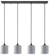 Φωτιστικό Οροφής SE21-BL-B10-4BL-SH2 ADEPT PENDAT Grey Shade Pendant+ - 51W - 100W - 77-9022