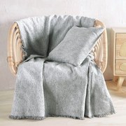 Ριχτάρι Fidel Grey Ρυθμός Πολυθρόνα 160x180cm Βαμβάκι-Chenille