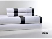 Σεντόνια 10-0821 Με Rever (Σετ 4τμχ) Black Down Town Υπέρδιπλo 245x270cm 100% Βαμβακοσατέν