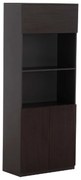 ΒΙΒΛΙΟΘΗΚΗ ΓΡΑΦΕΙΟΥ ΕΠΑΓΓΕΛΜΑΤΙΚΗ ROSEWOOD HM2089 ΜΕΛΑΜΙΝΗ ΓΚΡΙ-WENGE 80Χ40Χ200Υεκ.