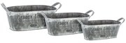Ζαρντινιέρες (Σετ 3τμχ) A-S Zinc 155782A