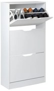 Παπουτσοθήκη Με 3 Ράφια/18 Θέσεων (60x23x119) F-V White 160392C