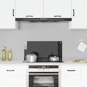 vidaXL Πλάτη Κουζίνας Μαύρη 80 x 40 εκ. από Ψημένο Γυαλί