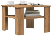 Τραπεζάκι σαλονιού Artisan Oak 60x60x42 cm Κατασκευασμένο ξύλο - Καφέ