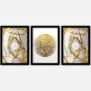 Κάδρα (Σετ 3Τμχ) 364LUL1442 35x45cm Multi Wallity Κάθετοι Πλαστικό,Mdf