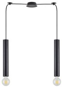 Φωτιστικό Οροφής Adept Tube 77-8671 30x5,5x300cm 2xE27/GU10 60W Black Homelighting