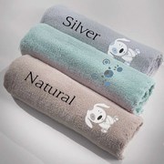 Κουβέρτα Βρεφική Puppy Silver Guy Laroche Κούνιας 100x140cm Microfiber