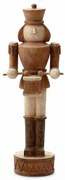 XMAS WOODY NUTCRACKER L DECO POLYRESIN ΚΑΦΕ ΜΠΕΖ 13x11xH37cm