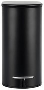 Κάδος Απορριμμάτων Soft Close Slim 02-5566 13,8x28,4x30,5cm 5Lt Mat Black Estia 5lt Μέταλλο,Πλαστικό