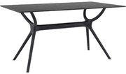 AIR ΤΡΑΠΕΖΙ 140Χ80εκ. BLACK LAMINATE 12mm