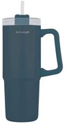 Estia Θερμός Ποτήρι Straw Tumbler Homely 900ml Indigo Blue 01-34511