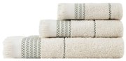 Πετσέτες Plush (Σετ 3τμχ) Light Beige Nima Σετ Πετσέτες 70x140cm 100% Βαμβάκι