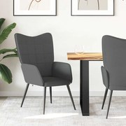 vidaXL Πολυθρόνα Relax Σκούρο Γκρι Υφασμάτινη