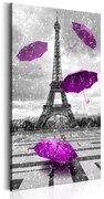 Πίνακας - Paris: Purple Umbrellas 60x120