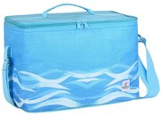 Ισοθερμική Τσάντα Tranquil Tides 00-23393 30x23x22cm 15lt White-Blue Estia Πολυέστερ