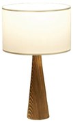 Επιτραπέζιο φωτιστικό Kalito pakoworld ivory-καφέ Φ24x45εκ (1 τεμάχια)