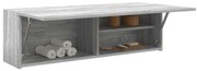 Ντουλάπι τοίχου μπάνιου Γκρι Sonoma 100x25x30 cm - Γκρι