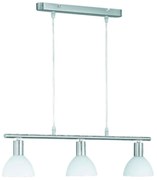 Φωτιστικό Οροφής Dallas R335110307 3xE14 40W 11x61x120cm Nickel Mat RL Lighting Μέταλλο,Γυαλί