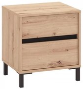 ΚΟΜΟΔΙΝΟ MARRON NO2F ARTISAN OAK/ΜΑΥΡΟ ΜΑΤΤ ΧΡΩΜΑ 48x40x52εκ 11014428