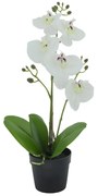 ORCHID 3 ΤΕΧΝΗΤΟ ΦΥΤΟ PE/PP PEVA ΛΕΥΚΟ ΠΡΑΣΙΝΟ H35cm