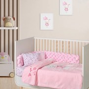 Κουβέρτα Βρεφική Relax 4917 Velour Pink Das Home Κούνιας 110x140cm Πολυέστερ