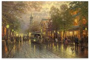 Πίνακας σε καμβά "Wet Streets" Megapap ψηφιακής εκτύπωσης 75x50x3εκ.-GP033-0089