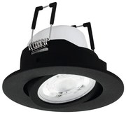 Έξυπνο Χωνευτό Σποτ Φωτιστικό Οροφής LED 4,7W RGB TW Κινητό 3CCT Dimmable Saliceto-Z Eglo-99669-Μαύρο 99669