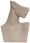 Διακοσμητική Φιγούρα Actrist 230TRV1430 21,5x12x32cm Beige Aberto Design Κεραμικό