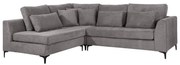 Γωνιακός Καναπές Albert Fylliana Σκούρο Γκρί 280x220x96 εκ. 280x220x96 εκ.